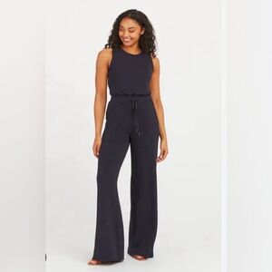 Black sleeveless jumpsuit